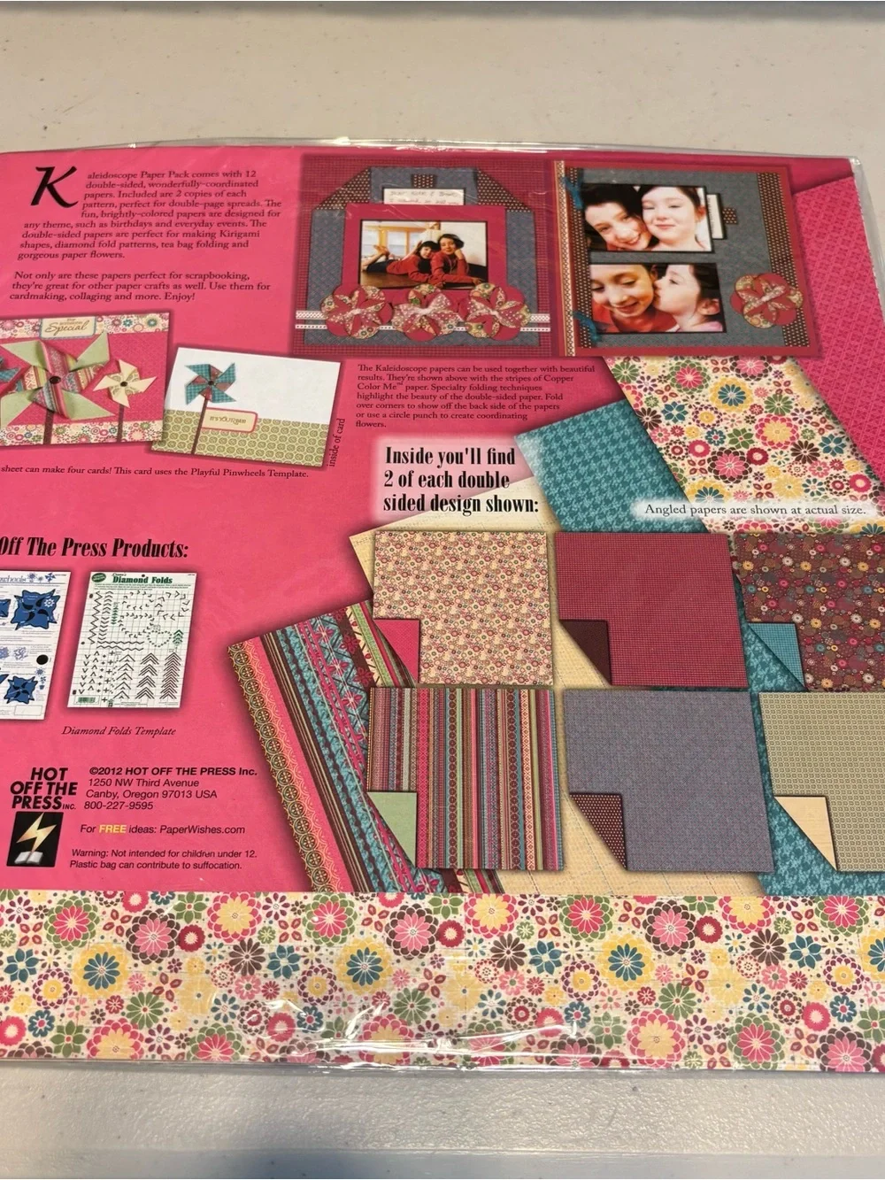Double-Sided Paper Pack - Floral Brown & Multicolor crafting paper